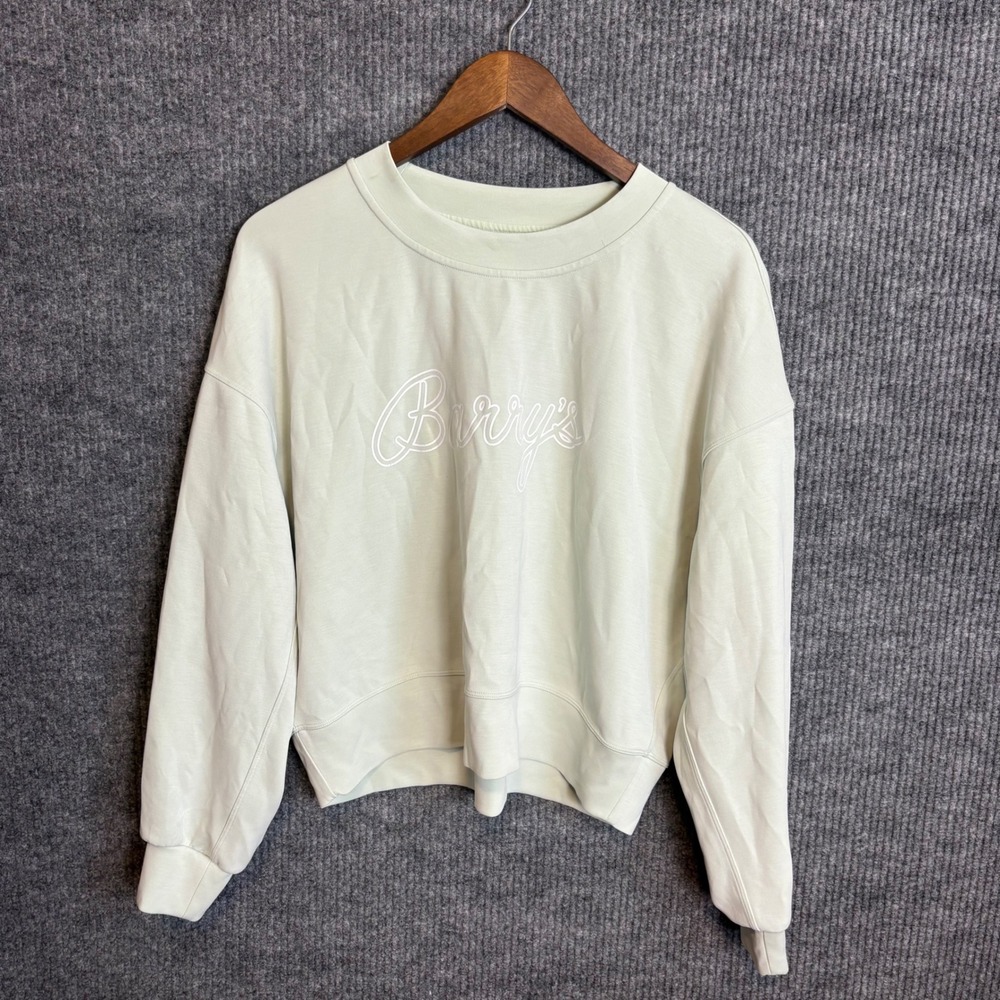 lululemon x Barry's Pale Green Crewneck Sweatshirt Pullover Oversized